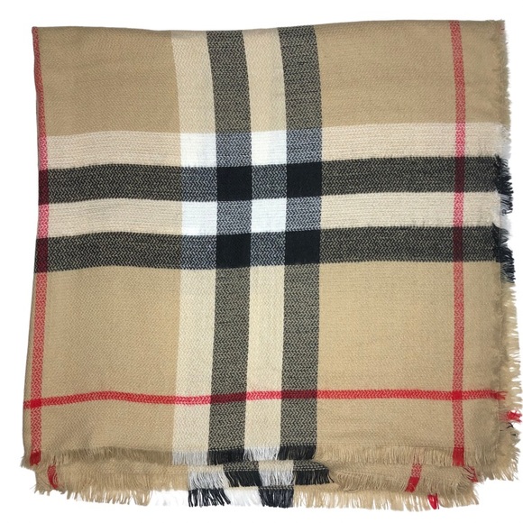 Simonetta Accessories - NWT Simonetta Plaid Blanket Scarf